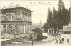 Firenze (Florenz), Palazzo Pitti, Parte posteriore con veduta del Palazzo Vecchio