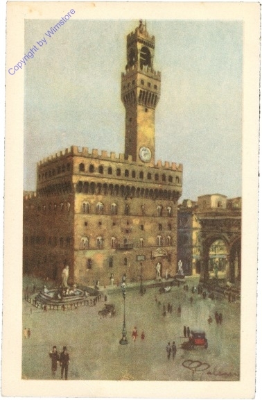 Firenze (Florenz), Piazza della Signoria, Palazzo Vecchio e Loggia dei Lanzi