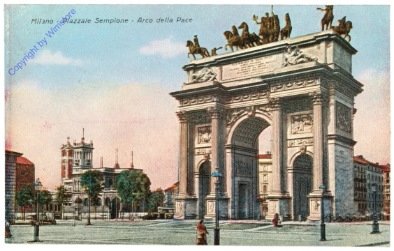 ak205690 Milano (Mailand), Piazzale Sempione, Arco della Pace