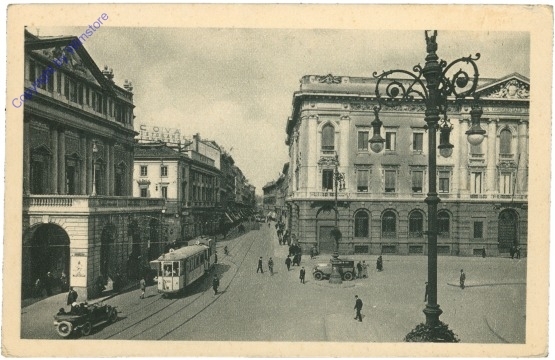 ak205696 Milano (Mailand), Teatro alla Scala e Via Manzoni