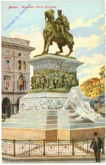 ak205699 Milano (Mailand), Monumento Vittorio Emanuele