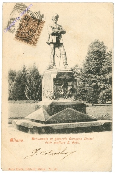 ak205704 Milano (Mailand), Monumento al generale Giuseppe Sirtori dello scultare E. Butti