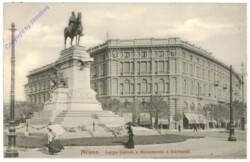 Milano (Mailand), Largo Cairoli e Monumento a Garibaldi