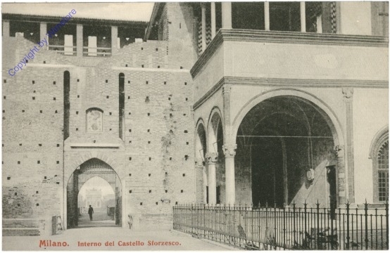 ak205723 Milano (Mailand), Castello Storzesco, Interno