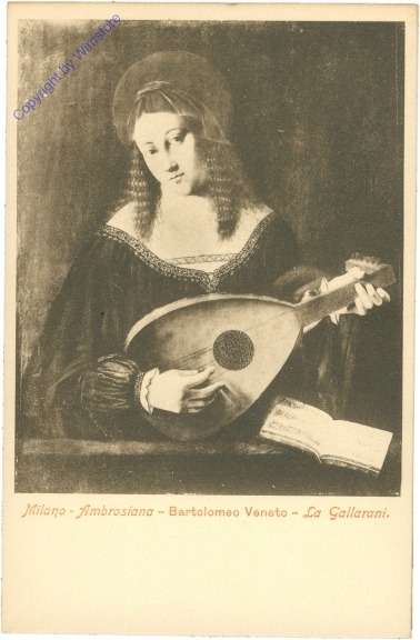 ak205741 Milano (Mailand), Biblioteca Ambrosiana, La Gallarani, Veneto