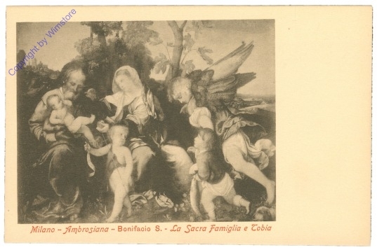 ak205745 Milano (Mailand), Biblioteca Ambrosiana, La Sacra Famiglia e Tobi, Bonifacio S.