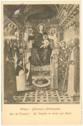 Milano (Mailand), Biblioteca Ambrosiana, La Vergine in trono con Santi, da Fossano