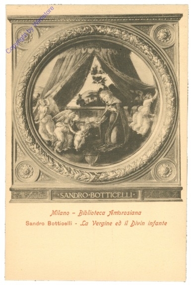 ak205750 Milano (Mailand), Biblioteca Ambrosiana, La Vergine ed il Divin infante, Botticelli