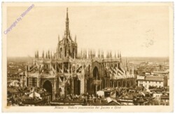 Milano (Mailand), Veduta panoramica del Duomo e Citta