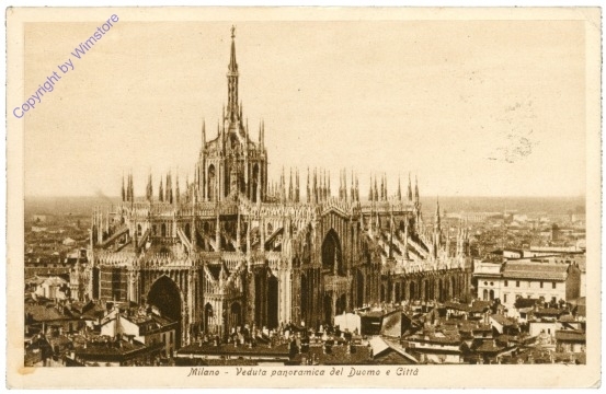 ak205764 Milano (Mailand), Veduta panoramica del Duomo e Citta