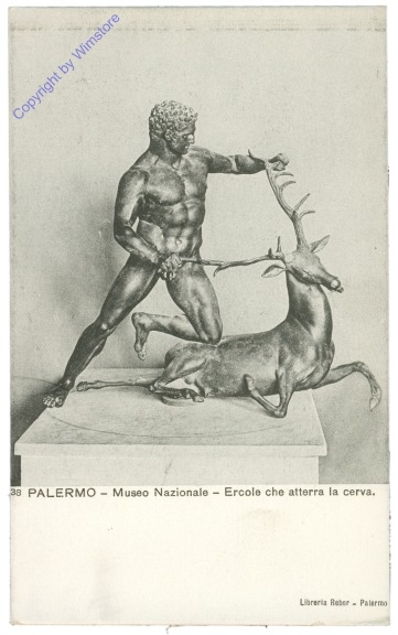 ak205806 Palermo, Museo Nazionale - Ercole che atterra la Cerva