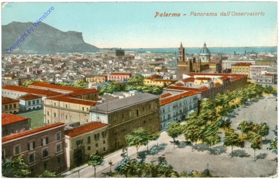 ak205810 Palermo, Panorama dall'Osservatorio