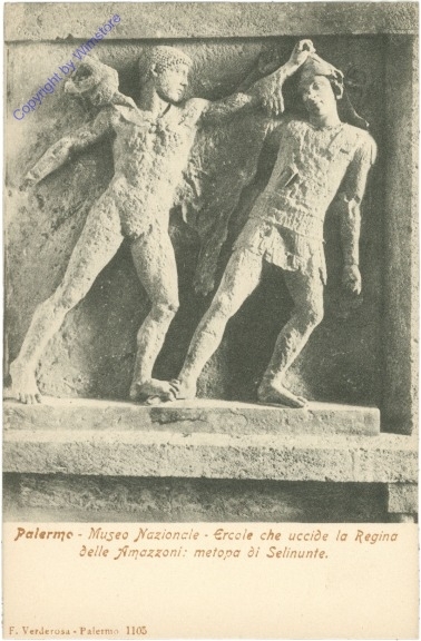 ak205823 Palermo, Museo Nazionale - Ercole che uccide la Regina delle Amazzoni
