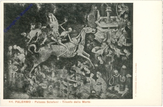 ak205829 Palermo, Palazzo Sclafani, Trionfo della Morte
