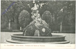 Palermo, Villa Giulia, Fontana col Genio di Pallade