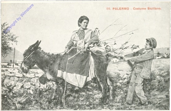 ak205844 Palermo, Costume Siciliano