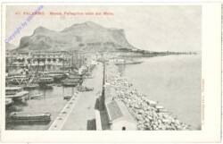 ak205855 Palermo, Monte Pellegrino visto dal Molo