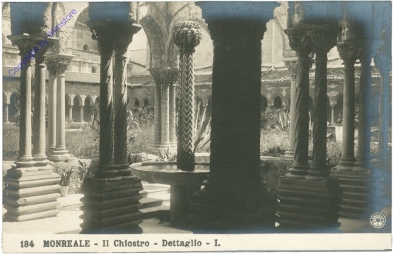 ak205870 Palermo, Il Chiostro, Dettaglio