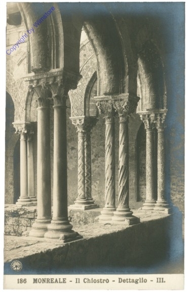 ak205871 Palermo, Il Chiostro, Dettaglio