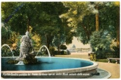 Roma (Rom), Giardino pubblico del Pincio. La Vasca con nel centro Mose salvato dalle acque