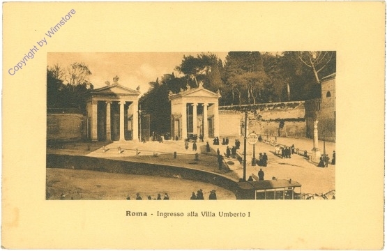 Roma (Rom), Ingresso alla Villa Umberto I.