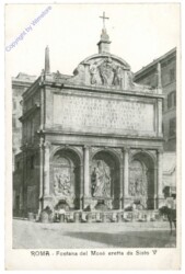 Roma (Rom), Fontana del Mose eretta da Sisto V