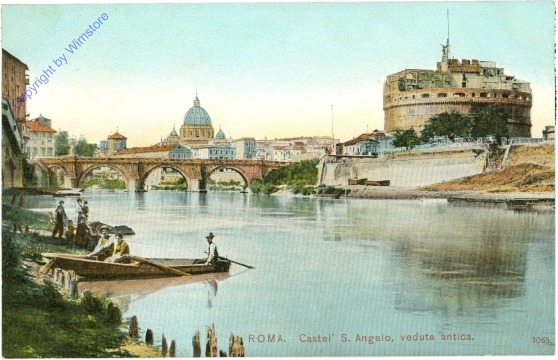 Roma (Rom), Castel' S. Angelo, veduta antica