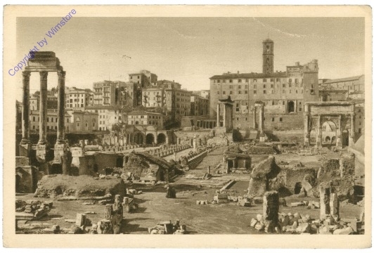 Roma (Rom), Foro Romano con il Tempio di Castore