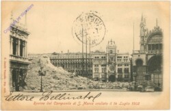 Venezia (Venedig), Rovine del Campanile di S. Marco crollato il 14 Luglio 1902