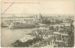 Venezia (Venedig), Panorama dal Campanile di S. Marco verso la Salute