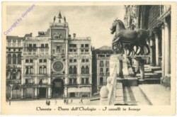 Venezia (Venedig), Torre dell'Orologio, I cavalli in bronzo
