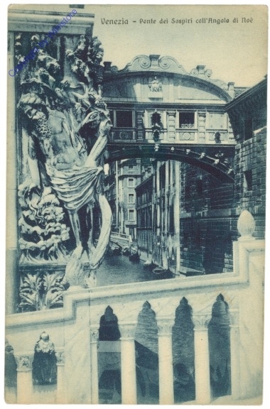 Venezia (Venedig), Ponte dei Sospiri coll'Angelo di Noe