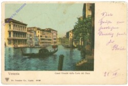 Venezia (Venedig), Canal Grande dalla Corte del Duca