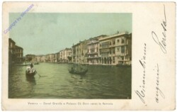 Venezia (Venedig), Canal Grande e Palazzo Ca Doro verso la ferrovia