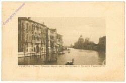 Venezia (Venedig), Canal Grande presso dall'Accademia e Palazzo Franchetti