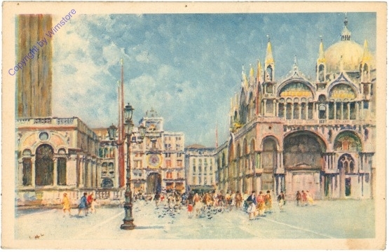 Venezia (Venedig), Torre dell'Orologio dalla Piazzetta