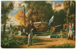 ak206257 König Ludwig II, Erste Landung im Schloß Berg