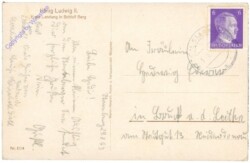 ak206257a König Ludwig II, Erste Landung im Schloß Berg
