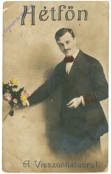 Mann mit Blumen