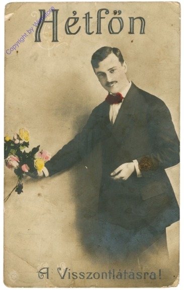 Mann mit Blumen