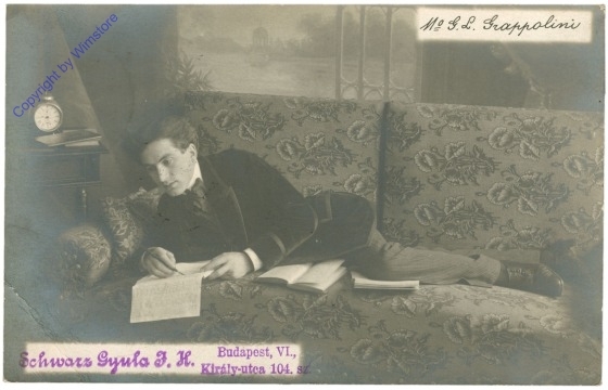 ak206357 Schreibender Mann