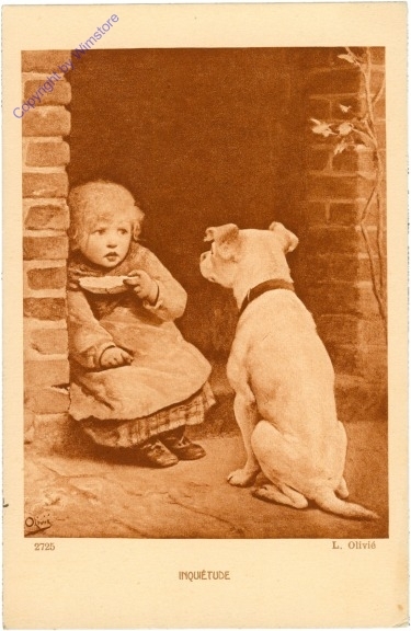 Mädchen mit Hund