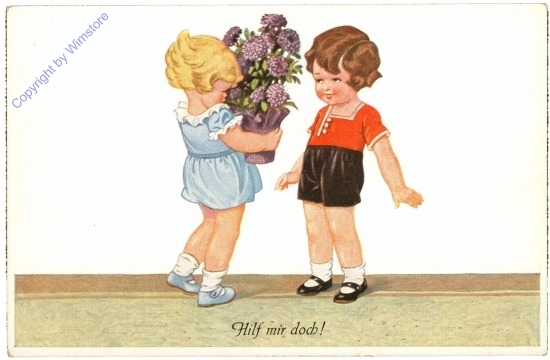Mädchen mit Blumen