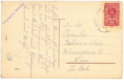 Kinder mit Korb und Briefen