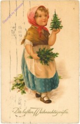 ak206463 Mädchen mit Baum und Zweigen