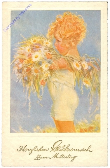 Kind mit Blumen
