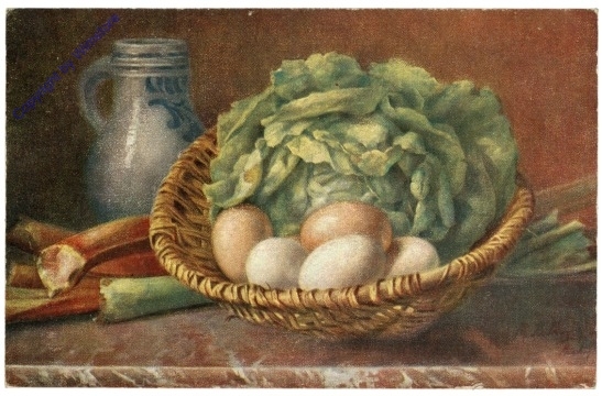 Salat und Eier