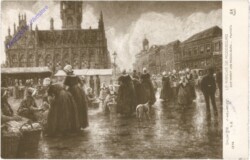 ak206590 Willaert, F.: Der Markt von Middelburg