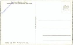 Grabmal der Frau Clara Bristge geb. Krebs, Bernkastel-Cues