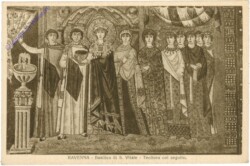 Ravenna, Basilica di S.. Vitale, Teodora col seguito